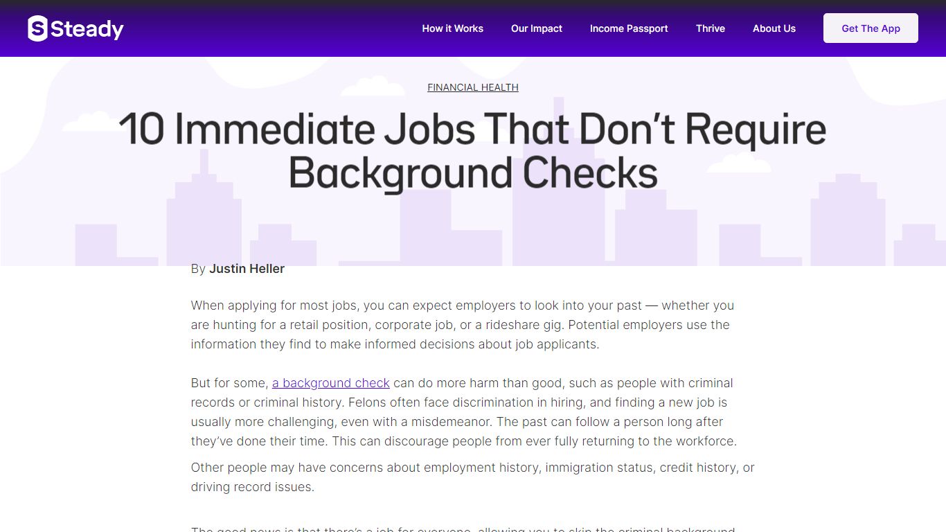 10 Immediate Jobs That Don’t Require Background Checks